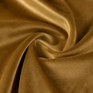 Bronze-gold Janet plain velvet upholstery fabric 145 cm wide with low directional sheen
